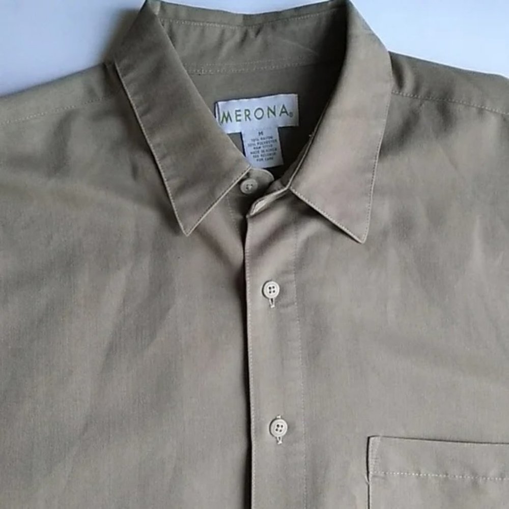 Vintage Sueded Long Sleeve Button Up Shirt